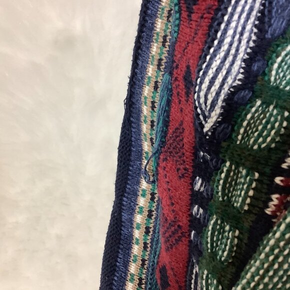 Vintage 90s Sutter & Grant 3D Knit Men's Cotton Sweater L - Picture 4 of 5